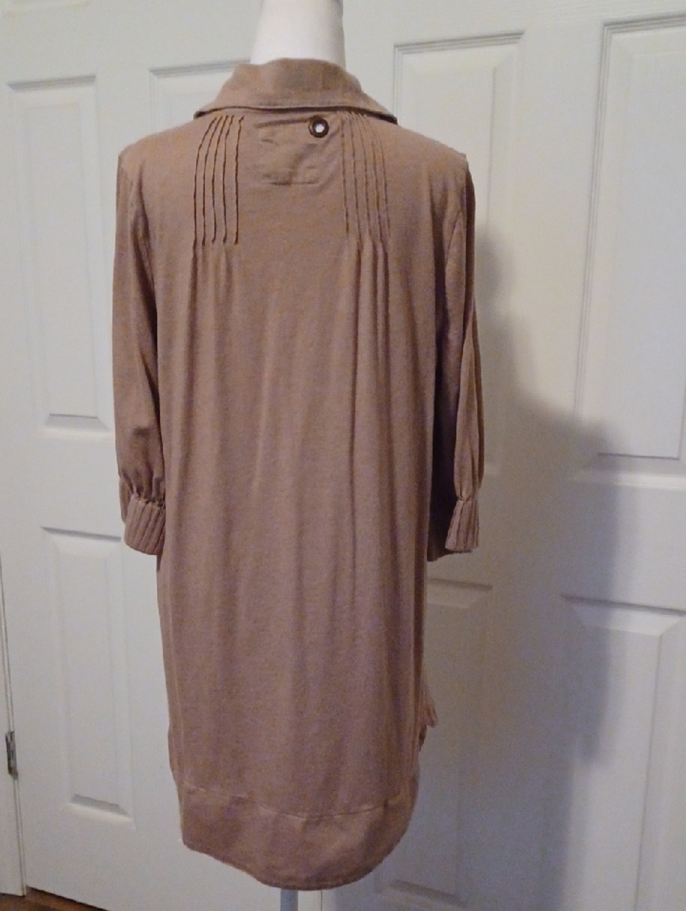 <> Free People Light Brown Layered Tunic Top Women's Size Large - Picture 3 of 14